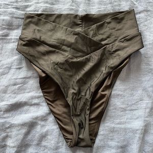 Aerie High Cut Cheeky Bikini Bottom